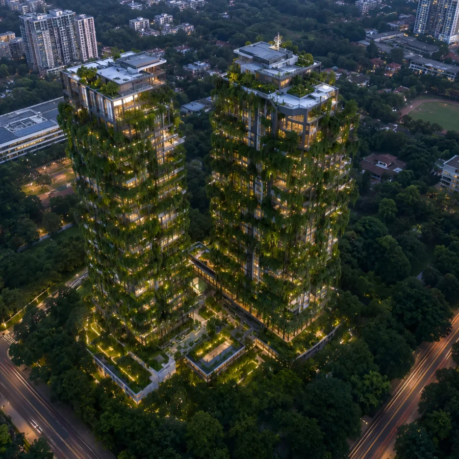 Graviti Hanging Garden aerial view